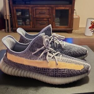 Yeezy Gray and Cream Sneakers